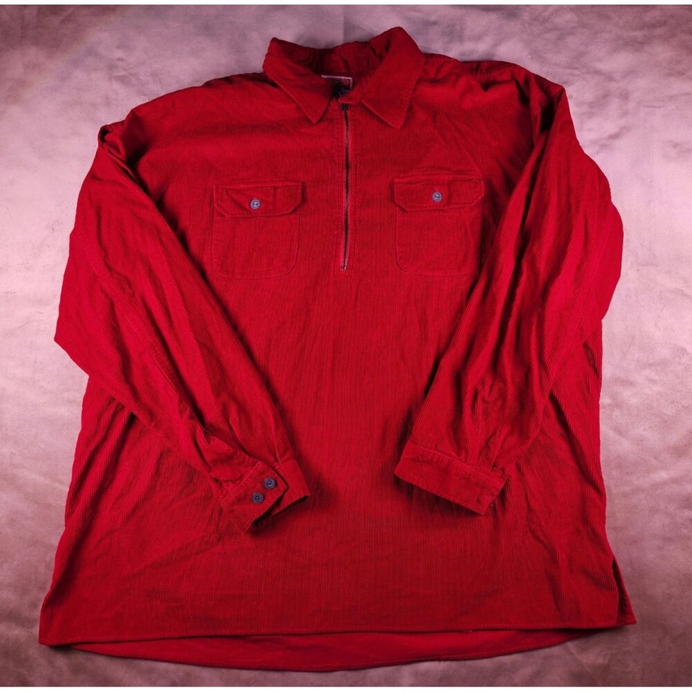 vintage men's Marlboro UNLIMITED Red Corduroy Shirt XXL
